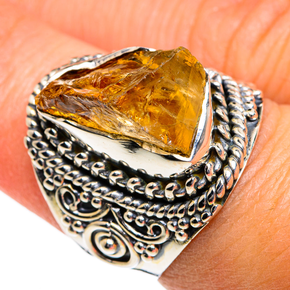 Citrine Rings handcrafted by Anasilvercos - RING80653