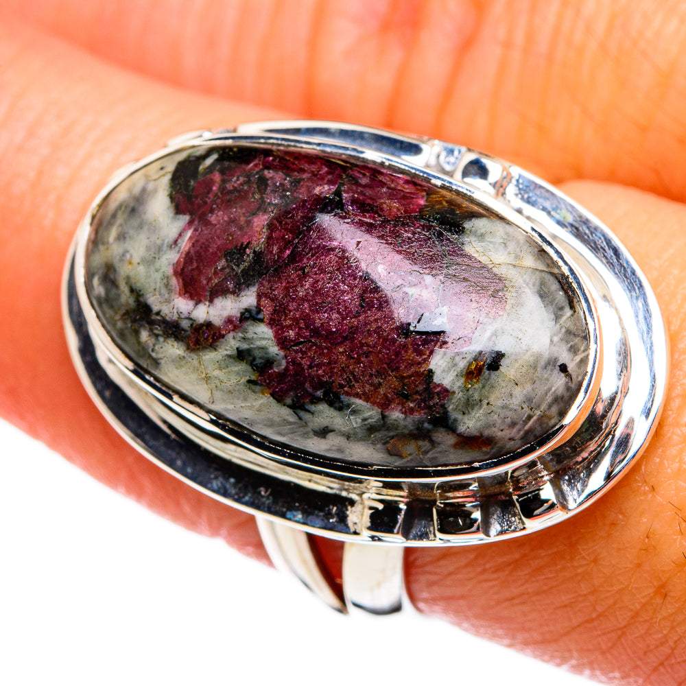 Russian Eudialyte Rings handcrafted by Anasilvercos - RING80656