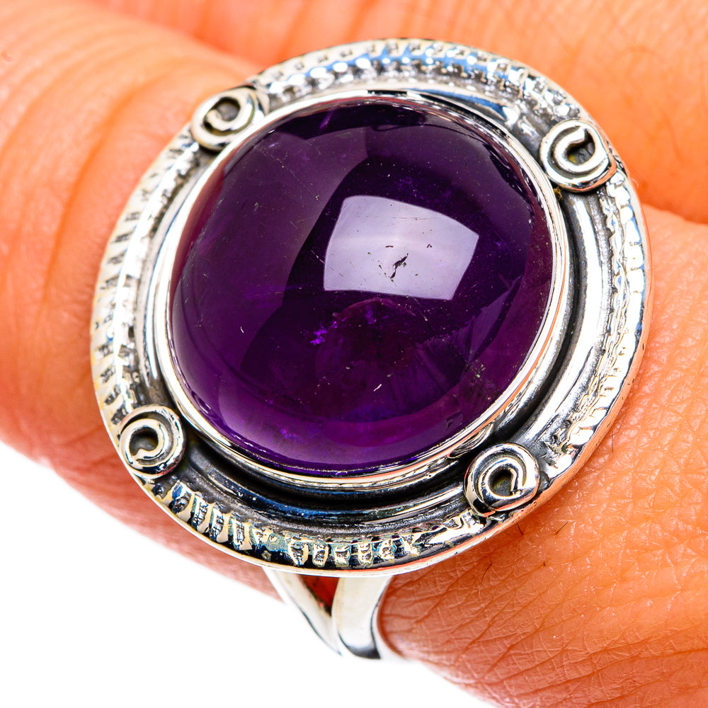Amethyst Rings handcrafted by Anasilvercos - RING80659