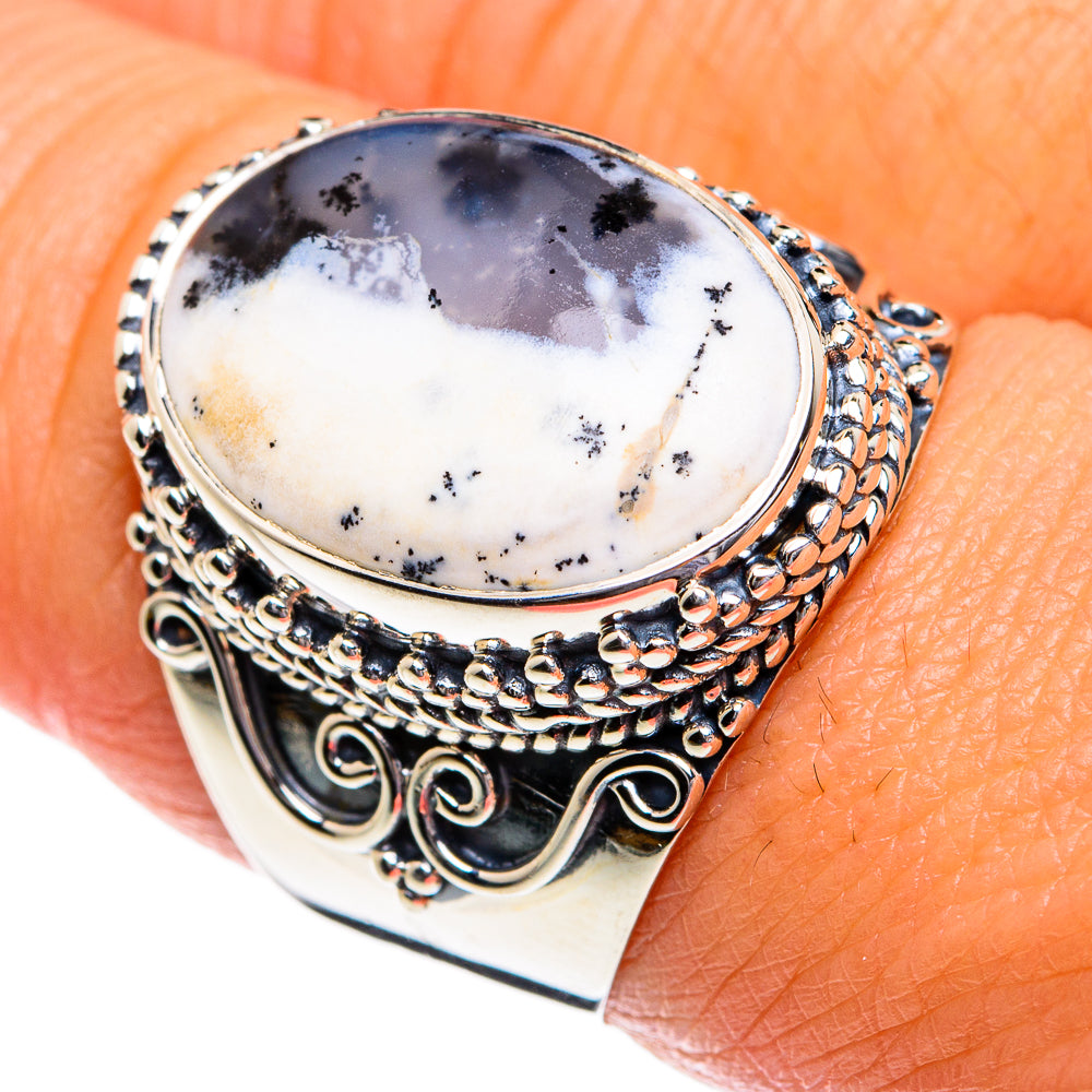 Dendritic Opal Rings handcrafted by Anasilvercos - RING80662