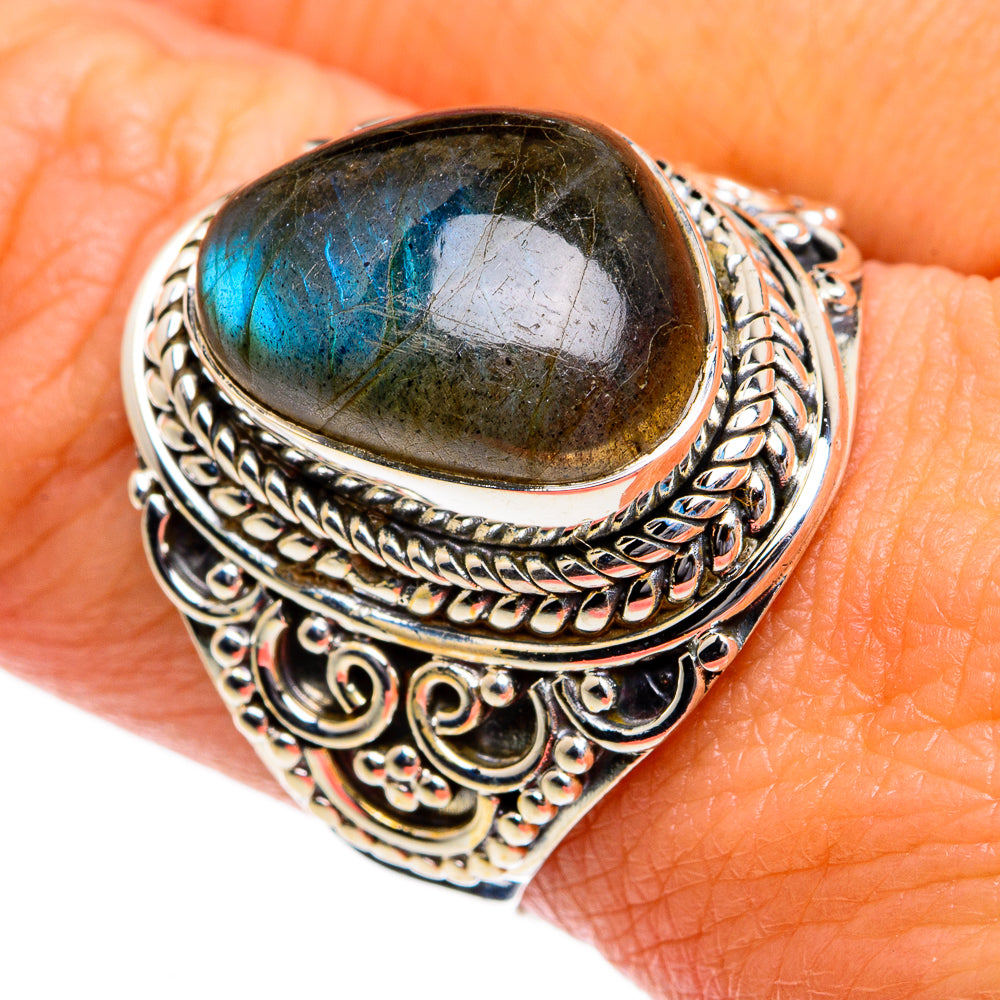 Labradorite Rings handcrafted by Anasilvercos - RING80670