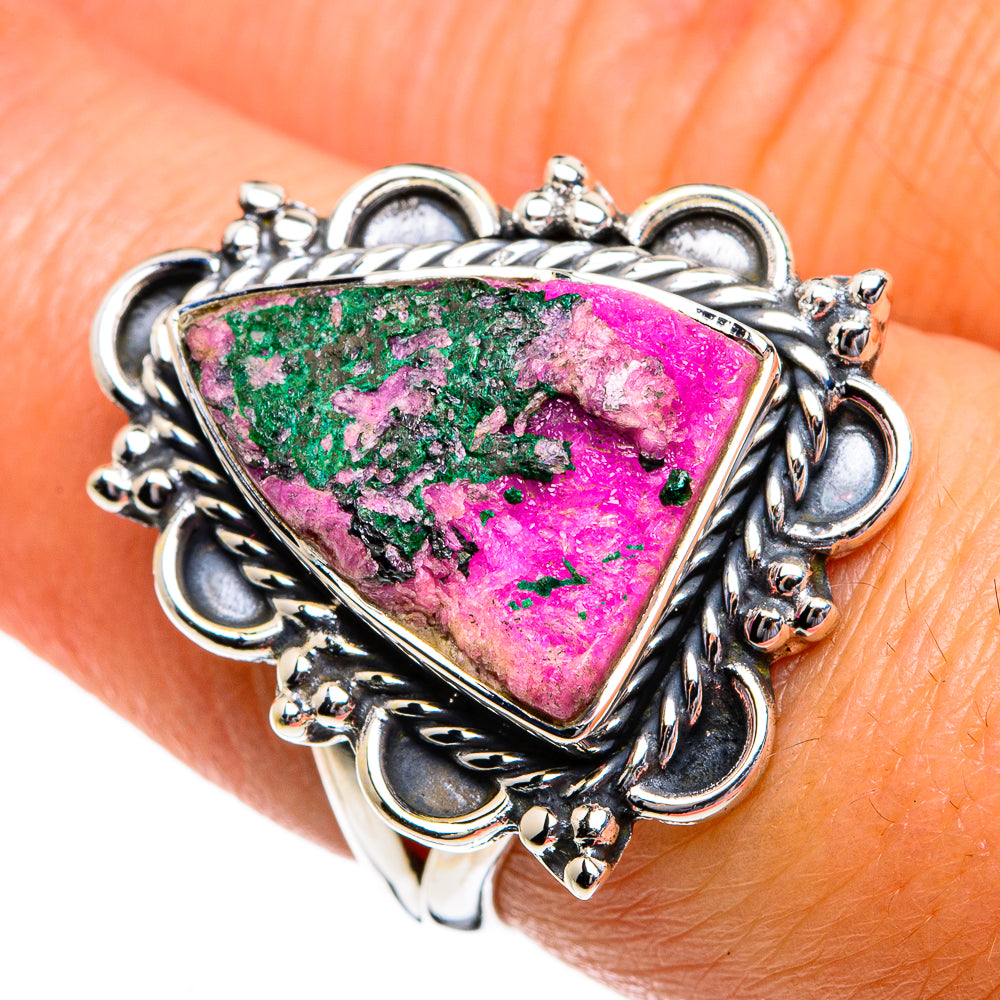 Cobalto Calcite Druzy Rings handcrafted by Anasilvercos - RING80684
