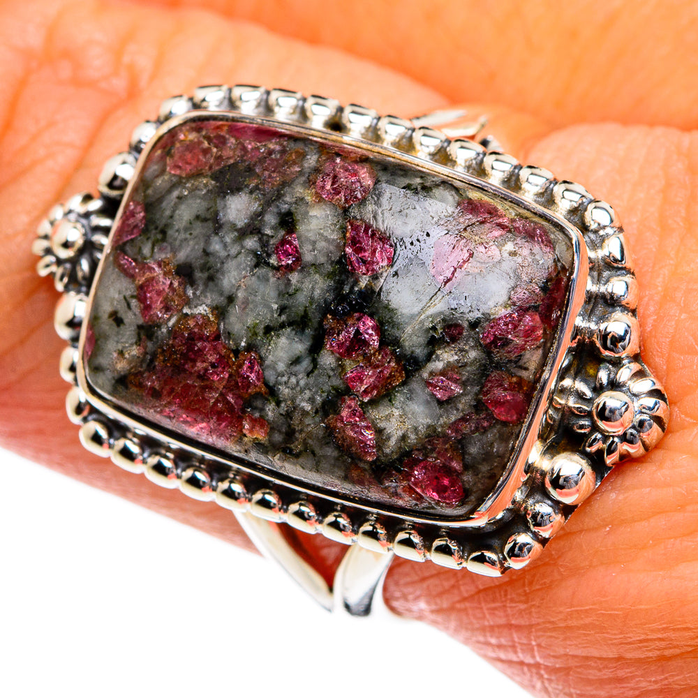 Russian Eudialyte Rings handcrafted by Anasilvercos - RING80686