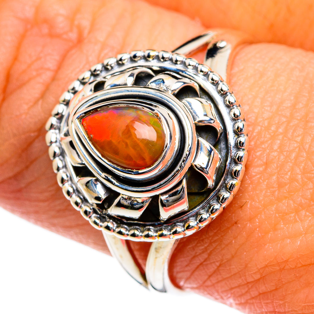 Ethiopian Opal Rings handcrafted by Anasilvercos - RING80697