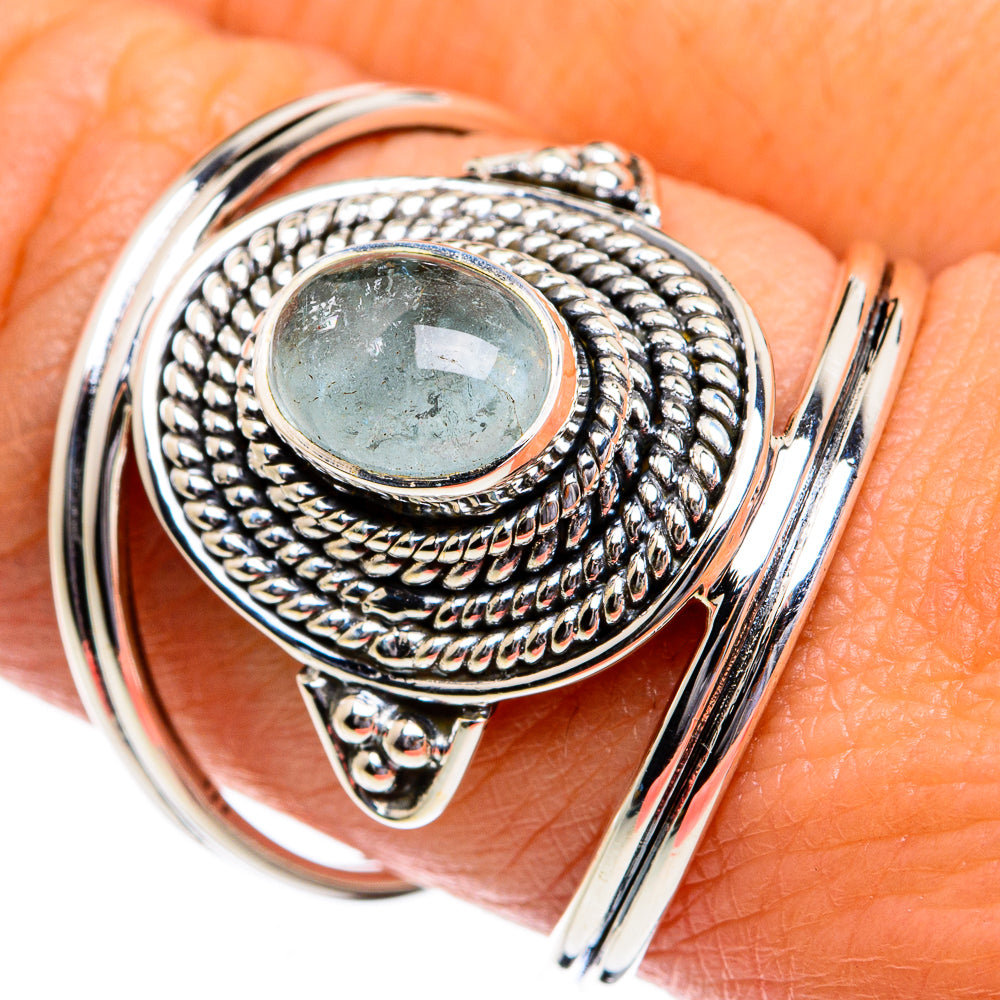 Aquamarine Rings handcrafted by Anasilvercos - RING80702