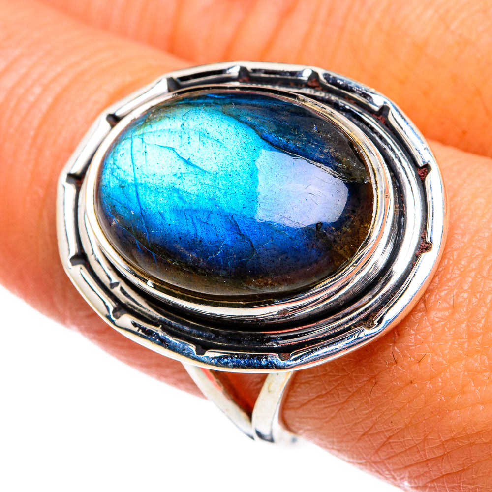 Labradorite Rings handcrafted by Anasilvercos - RING80728