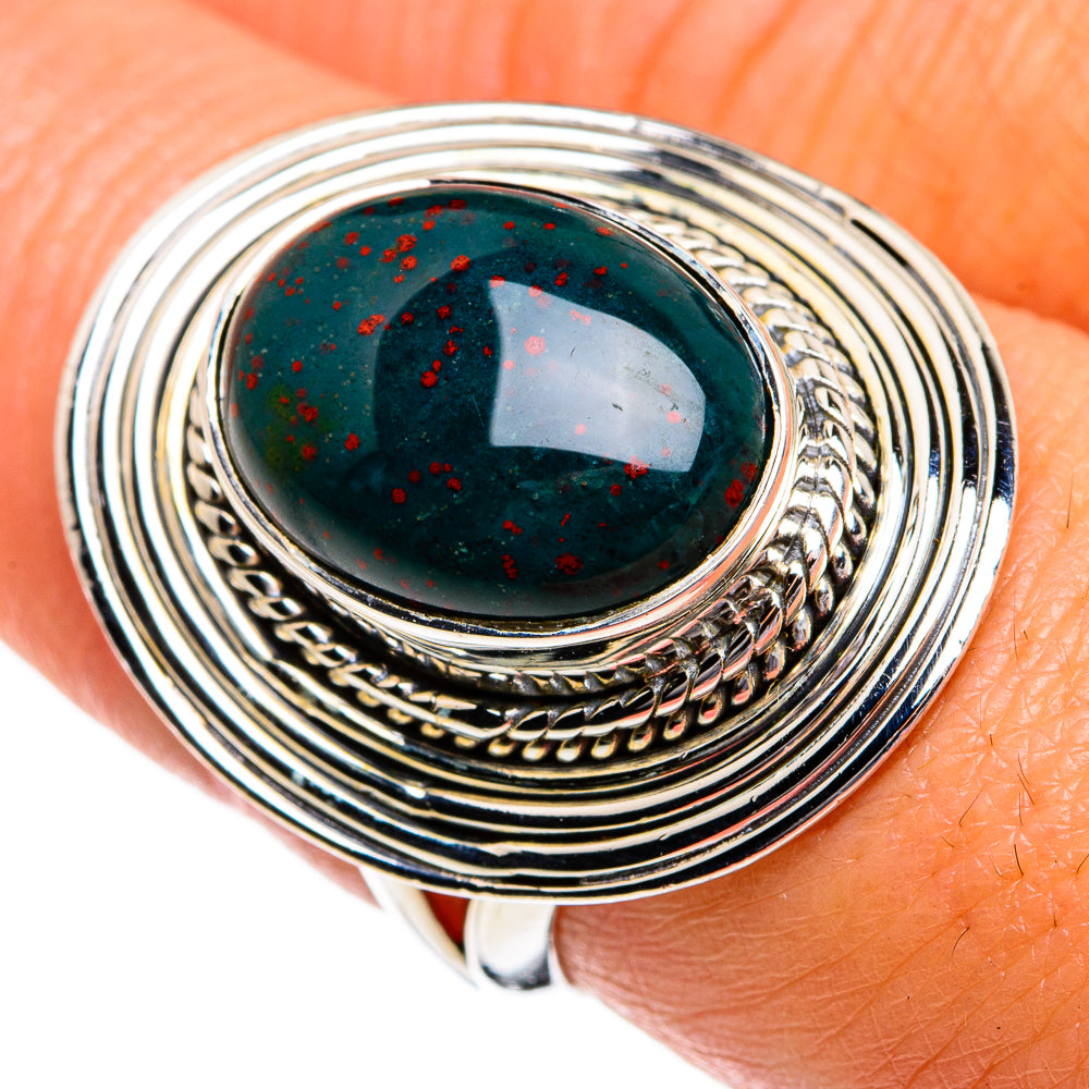Bloodstone Rings handcrafted by Anasilvercos - RING80732