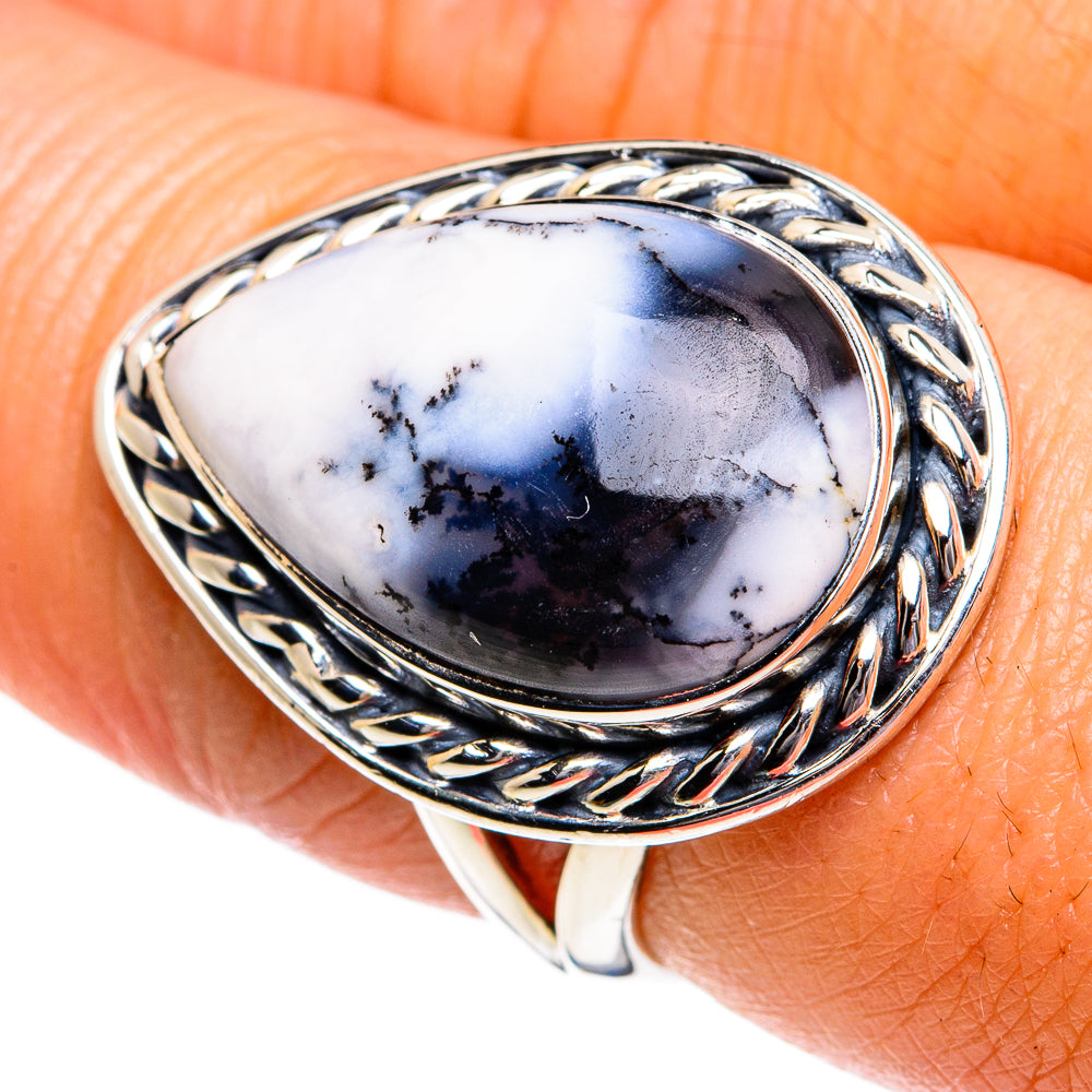 Dendritic Opal Rings handcrafted by Anasilvercos - RING80744