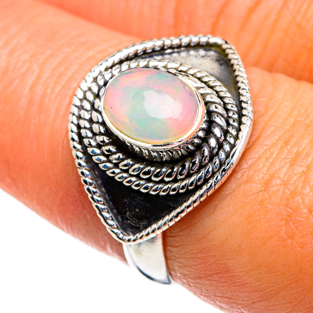Ethiopian Opal Rings handcrafted by Anasilvercos - RING80748