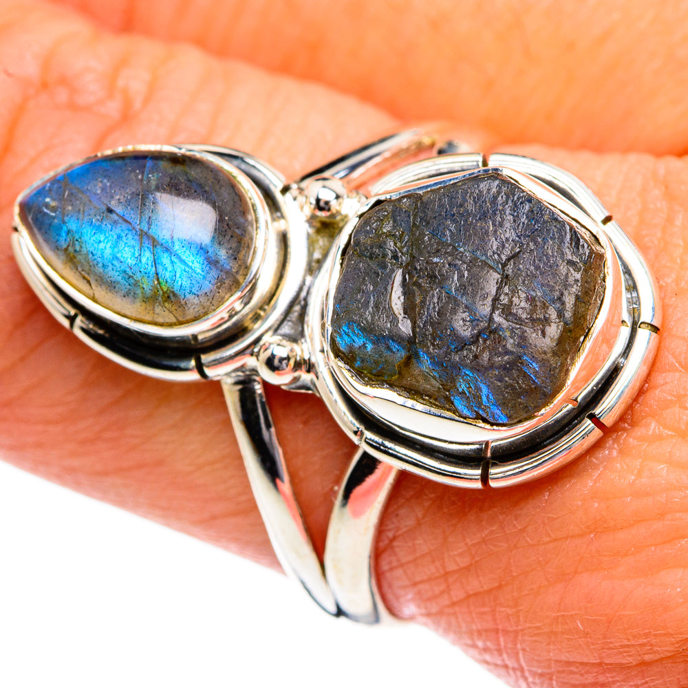 Labradorite Rings handcrafted by Anasilvercos - RING80752
