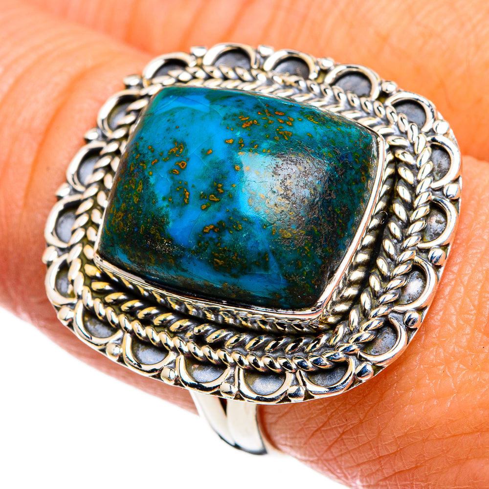 Chrysocolla Rings handcrafted by Anasilvercos - RING80771