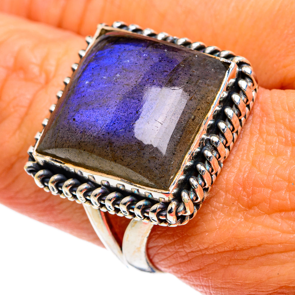 Labradorite Rings handcrafted by Anasilvercos - RING80776