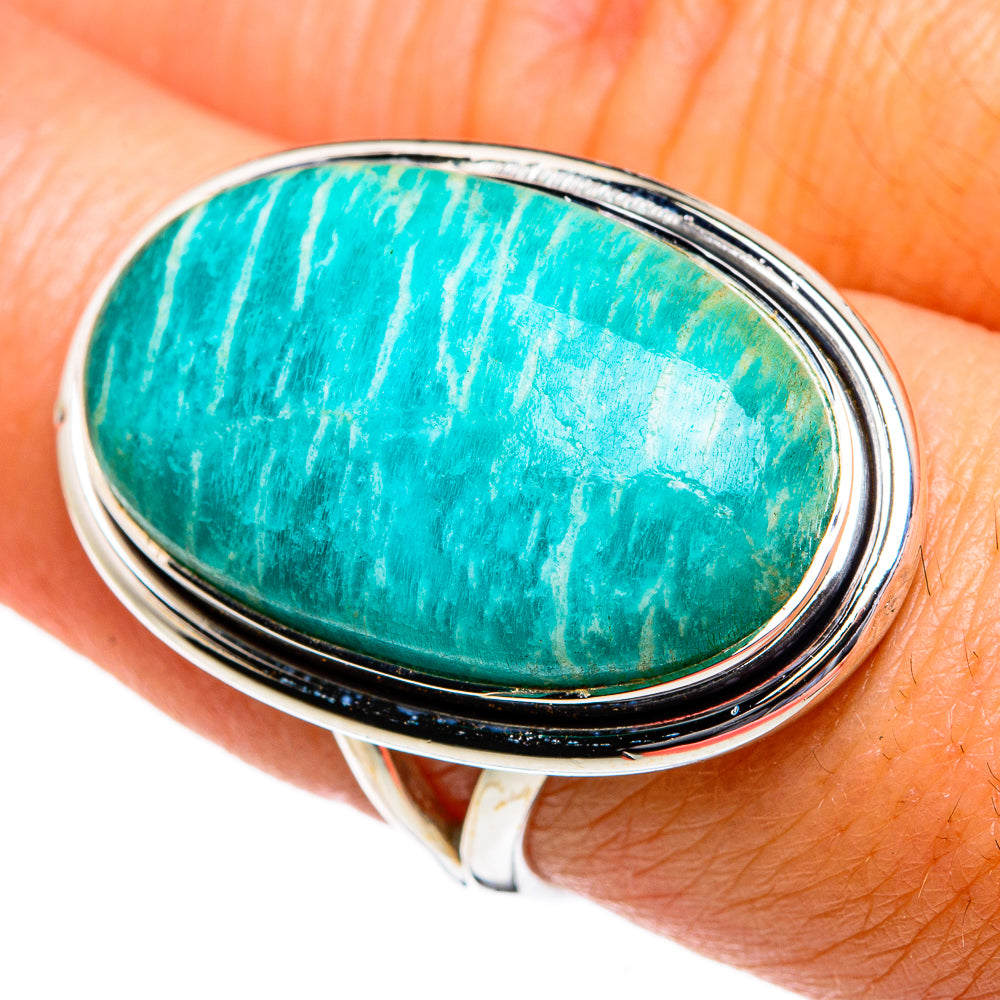 Amazonite Rings handcrafted by Anasilvercos - RING80780