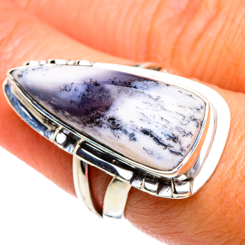 Dendritic Opal Rings handcrafted by Anasilvercos - RING80801