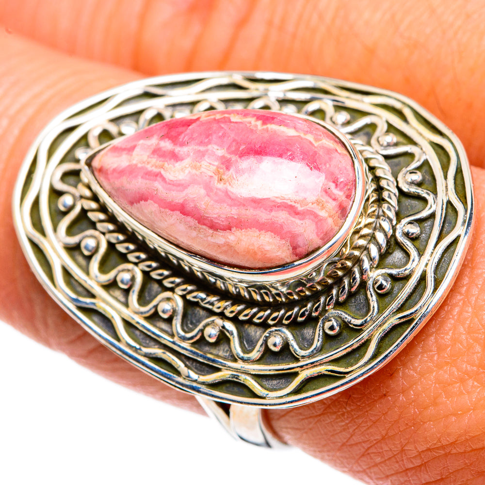 Rhodochrosite Rings handcrafted by Anasilvercos - RING80827