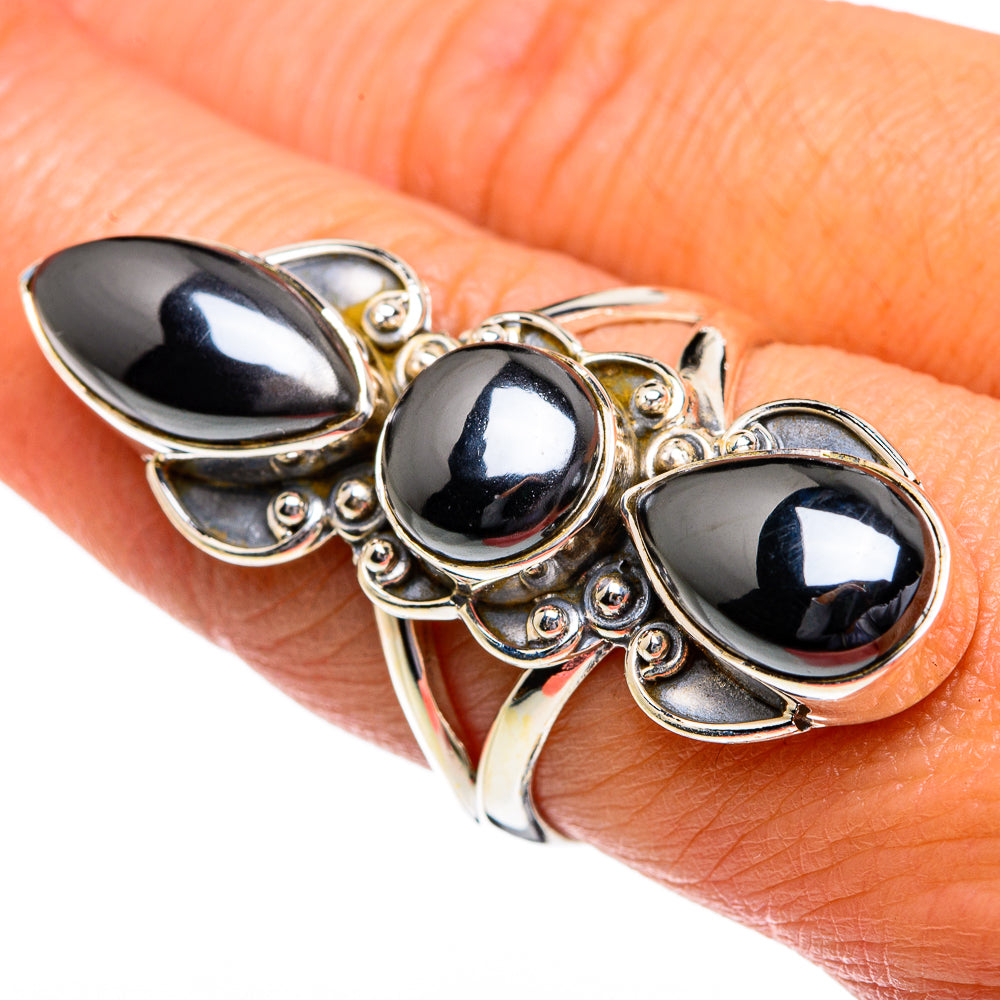 Hematite Rings handcrafted by Anasilvercos - RING80842
