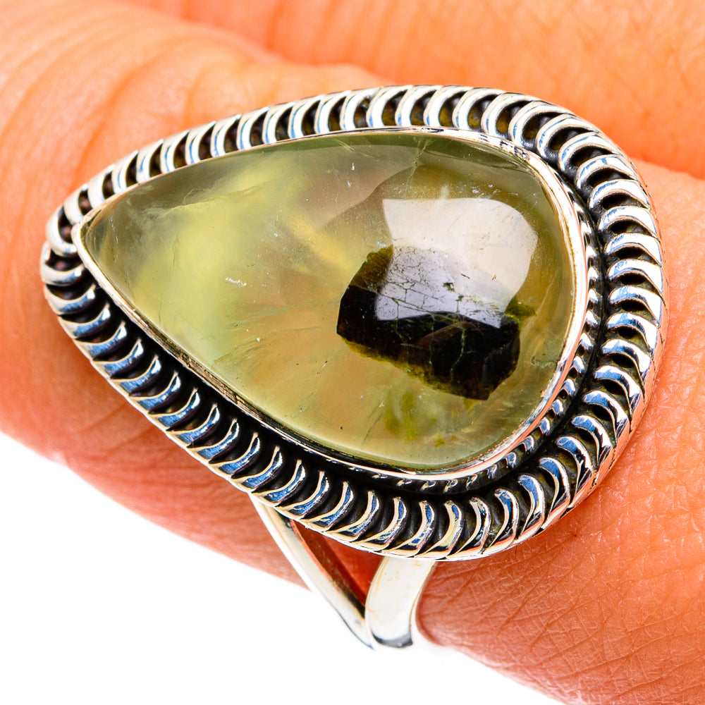 Prehnite Rings handcrafted by Anasilvercos - RING80878