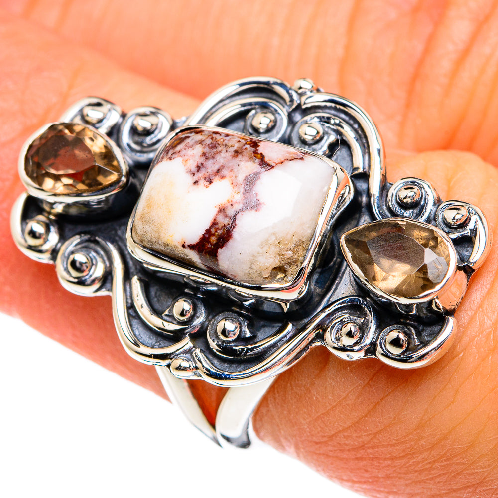 Peanut Wood Jasper Rings handcrafted by Anasilvercos - RING80882