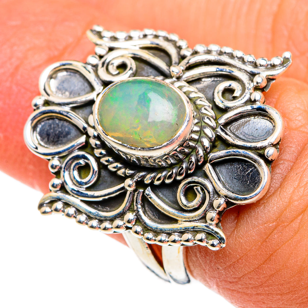 Ethiopian Opal Rings handcrafted by Anasilvercos - RING80903