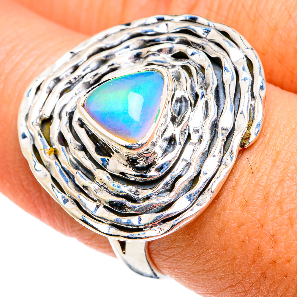 Ethiopian Opal Rings handcrafted by Anasilvercos - RING80904