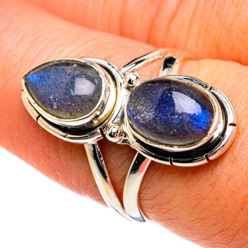 Labradorite Rings handcrafted by Anasilvercos - RING80912