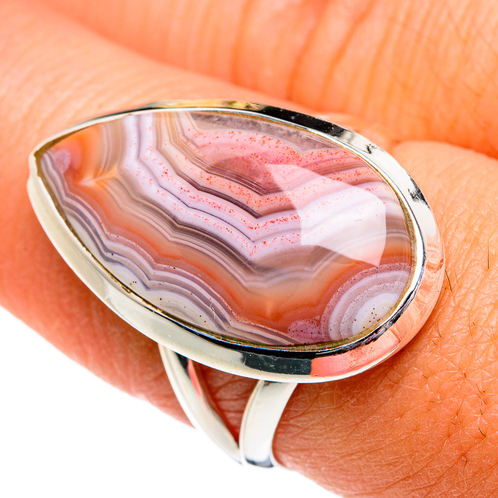 Crazy Lace Agate Rings handcrafted by Anasilvercos - RING80918