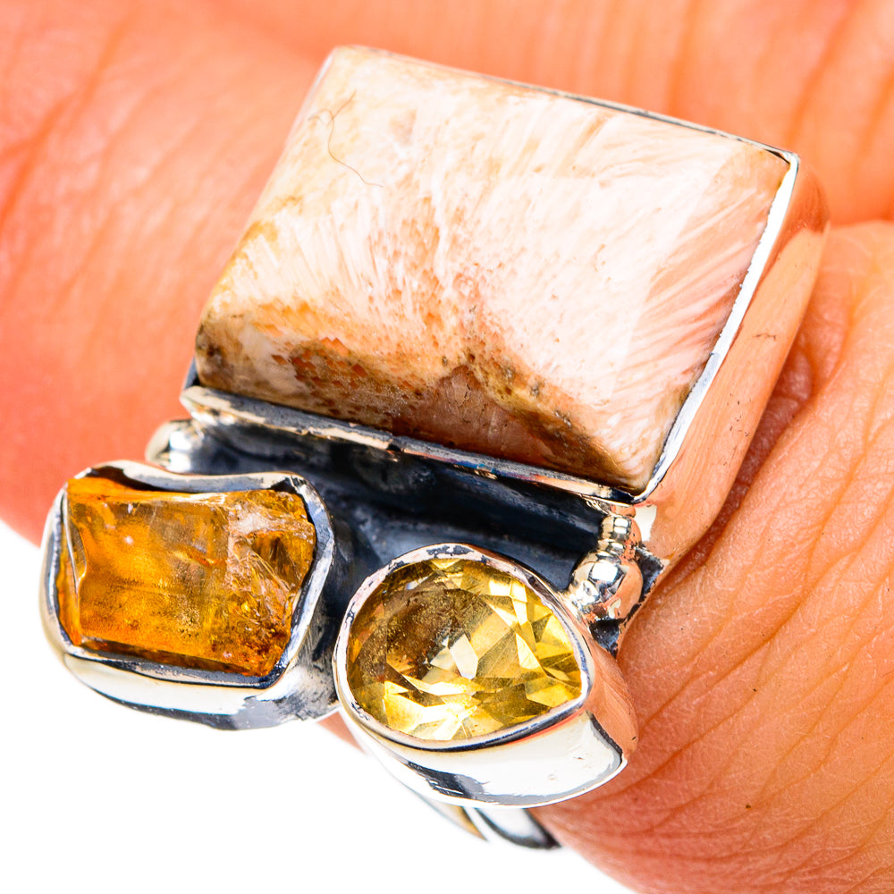 Scolecite Rings handcrafted by Anasilvercos - RING80921