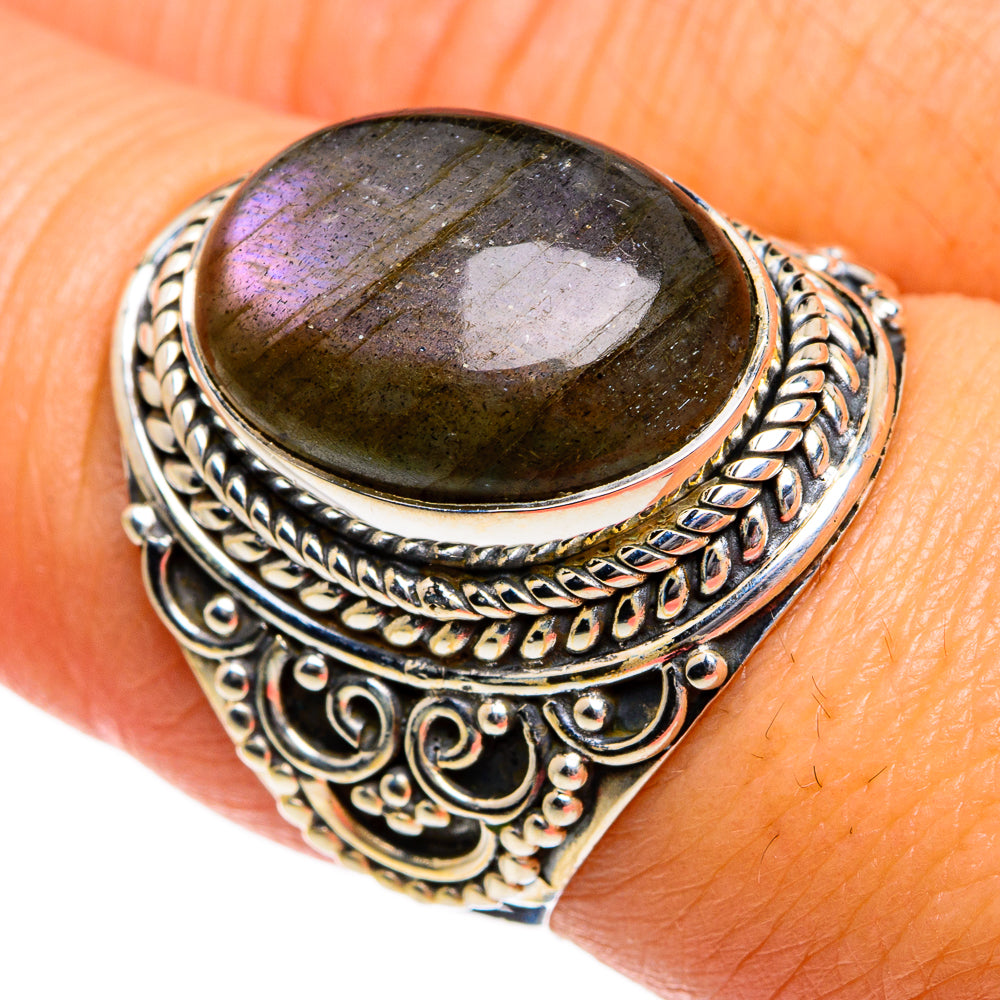 Labradorite Rings handcrafted by Anasilvercos - RING80927