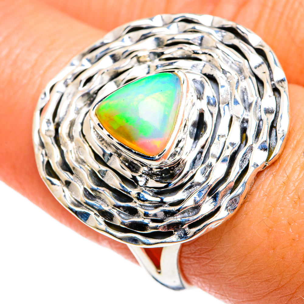 Ethiopian Opal Rings handcrafted by Anasilvercos - RING80935