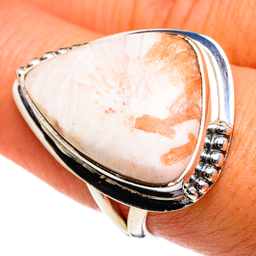 Scolecite Rings handcrafted by Anasilvercos - RING80960