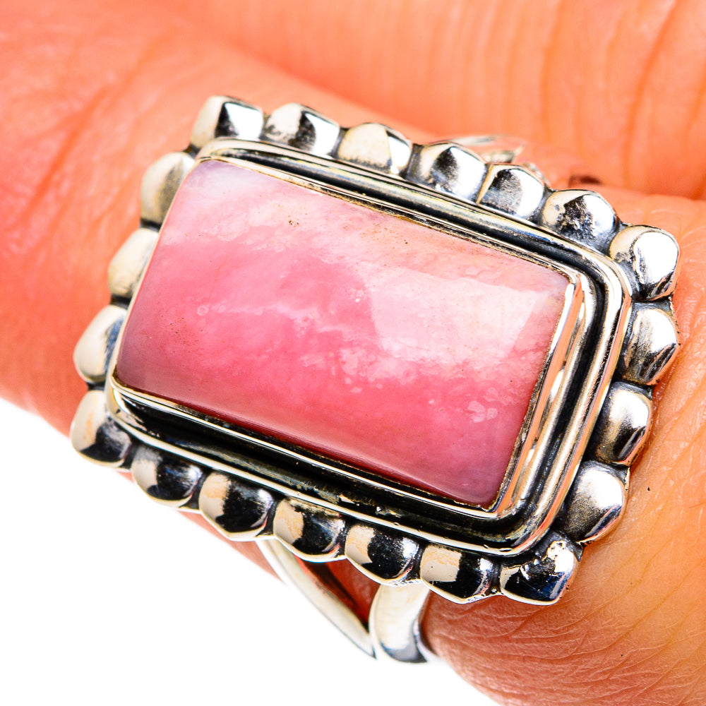 Pink Opal Rings handcrafted by Anasilvercos - RING80962