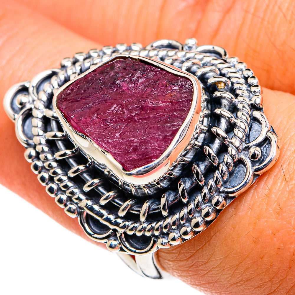 Pink Tourmaline Rings handcrafted by Anasilvercos - RING80963