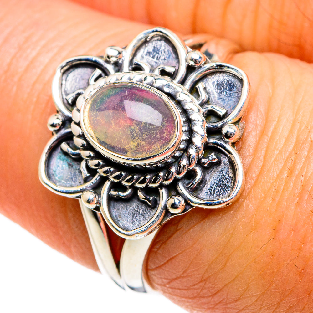 Ethiopian Opal Rings handcrafted by Anasilvercos - RING80975