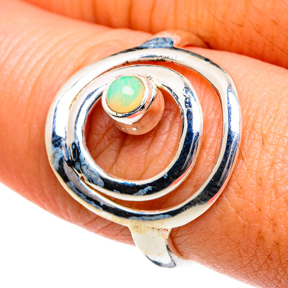 Ethiopian Opal Rings handcrafted by Anasilvercos - RING80976