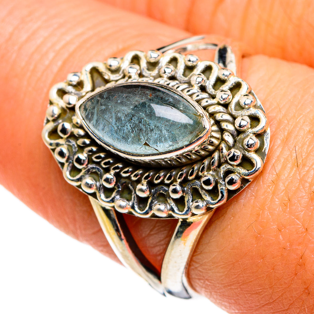 Aquamarine Rings handcrafted by Anasilvercos - RING80982