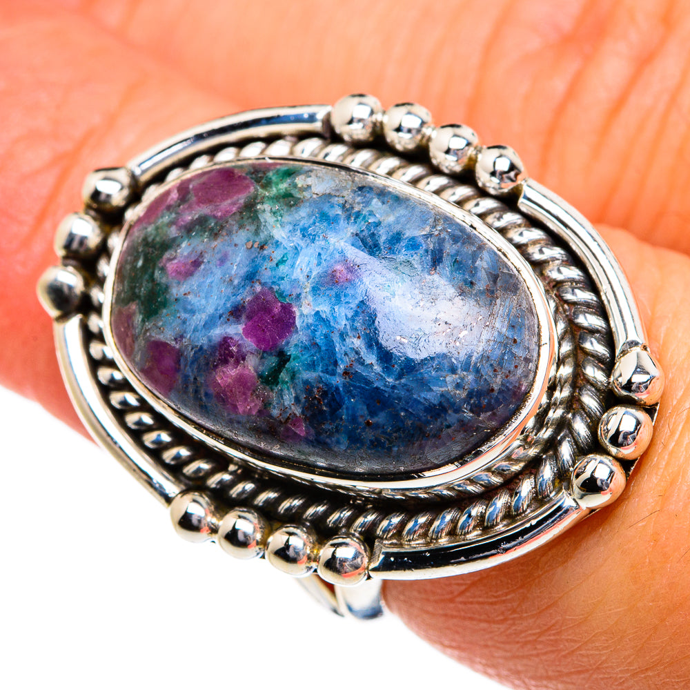 Ruby Fuchsite Rings handcrafted by Anasilvercos - RING80984