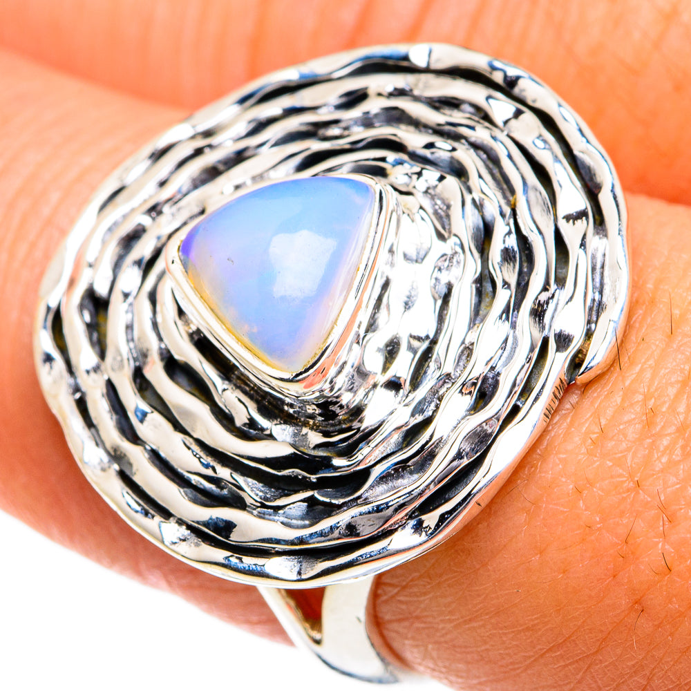 Ethiopian Opal Rings handcrafted by Anasilvercos - RING81009