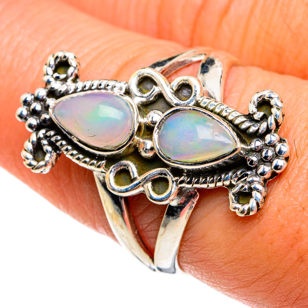 Ethiopian Opal Rings handcrafted by Anasilvercos - RING81011