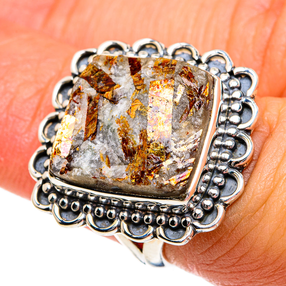 Astrophyllite Rings handcrafted by Anasilvercos - RING81031
