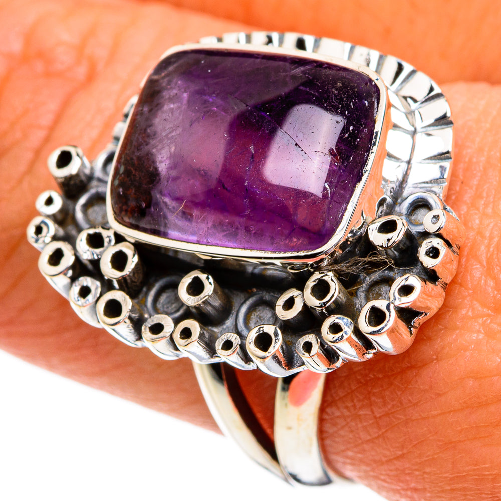 Amethyst Rings handcrafted by Anasilvercos - RING81034