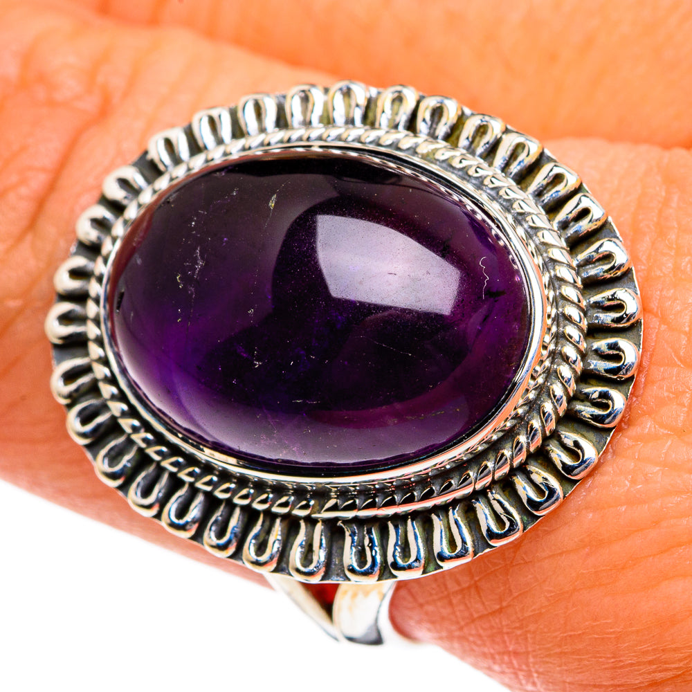 Amethyst Rings handcrafted by Anasilvercos - RING81035