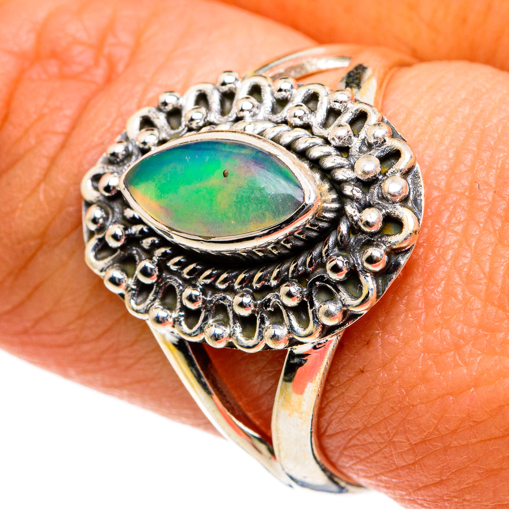 Ethiopian Opal Rings handcrafted by Anasilvercos - RING81045