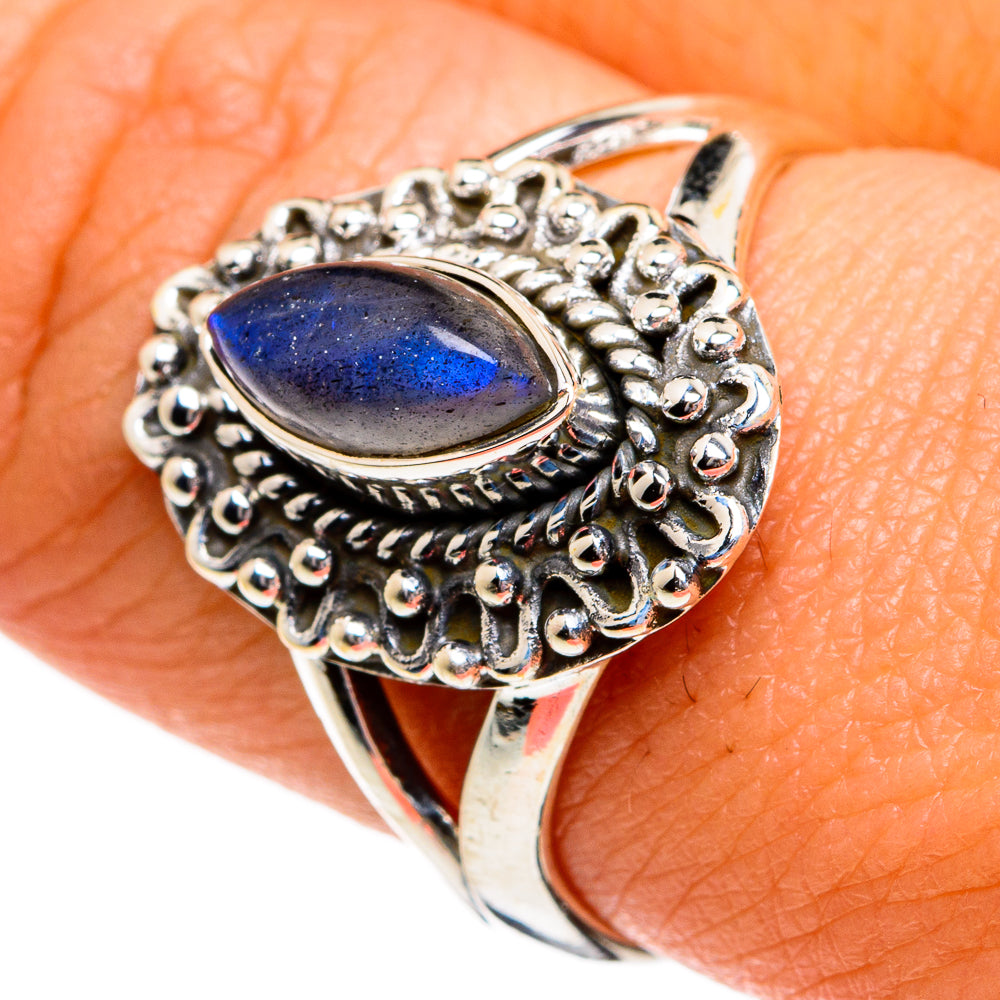 Labradorite Rings handcrafted by Anasilvercos - RING81055