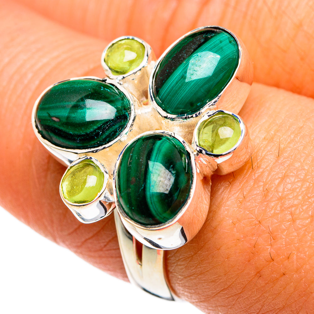 Malachite Rings handcrafted by Anasilvercos - RING81059