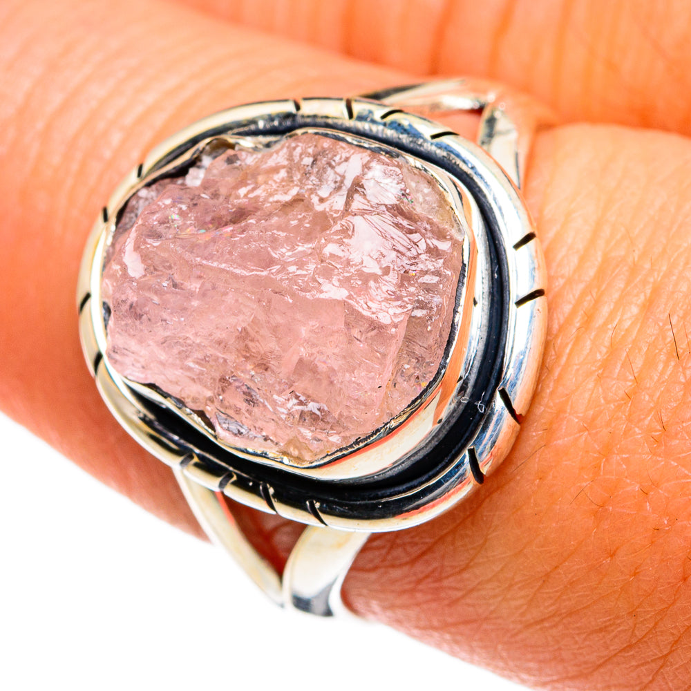Rose Quartz Rings handcrafted by Anasilvercos - RING81065