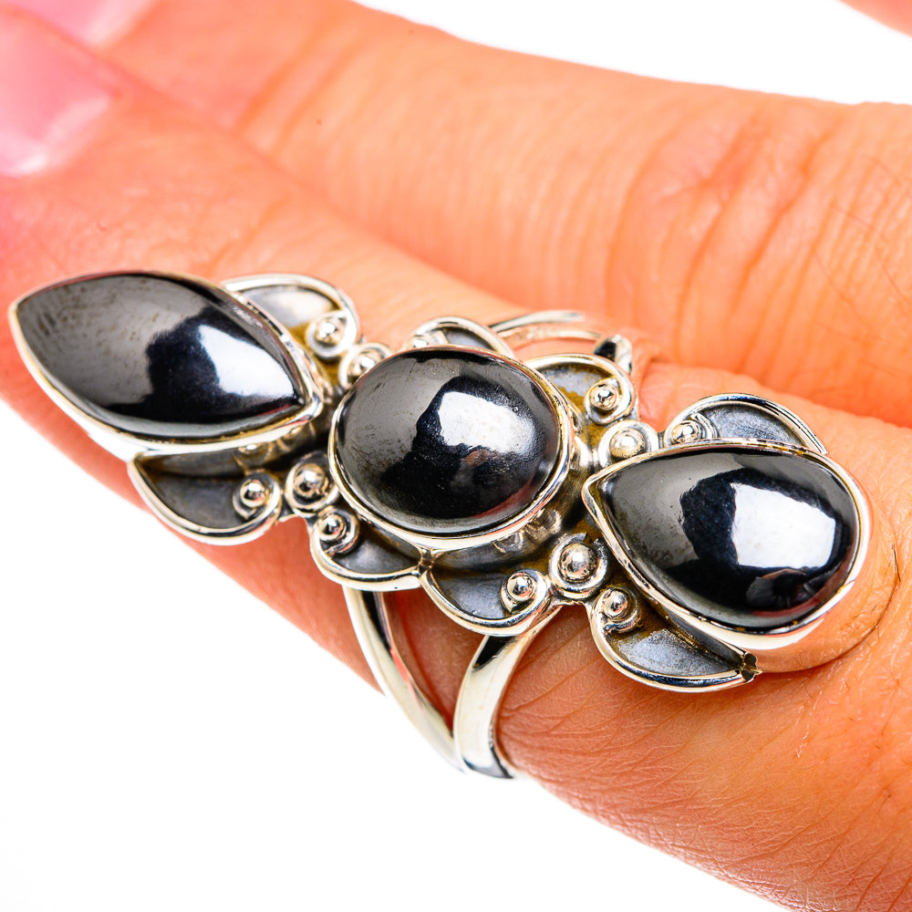 Hematite Rings handcrafted by Anasilvercos - RING81075