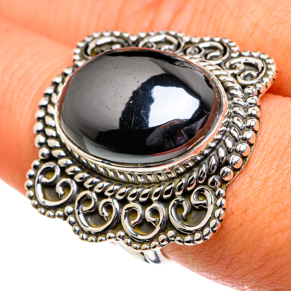 Hematite Rings handcrafted by Anasilvercos - RING81076