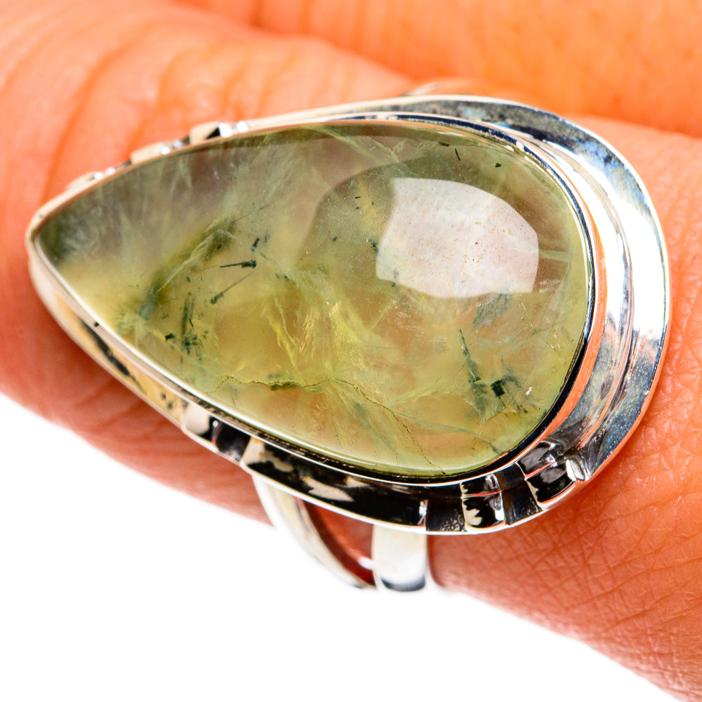Prehnite Rings handcrafted by Anasilvercos - RING81086