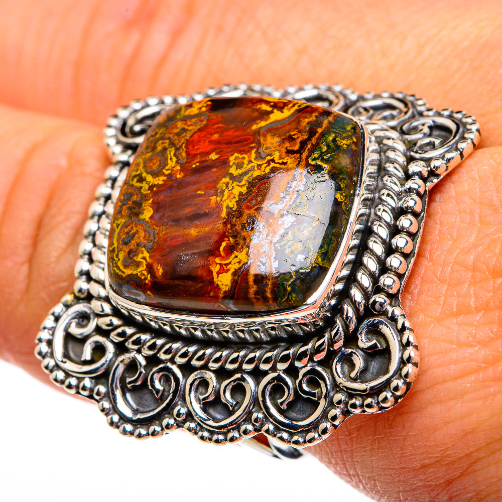 Moroccan Agate Rings handcrafted by Anasilvercos - RING81120