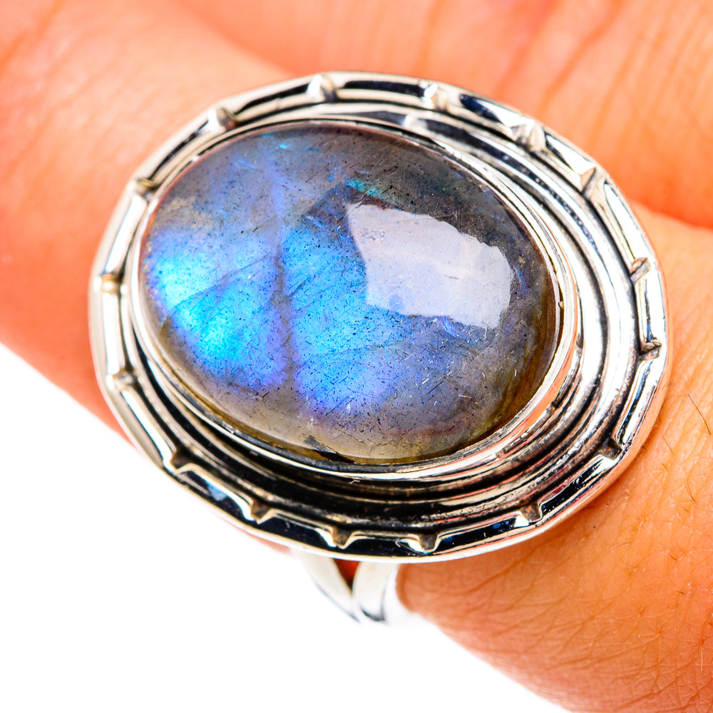 Labradorite Rings handcrafted by Anasilvercos - RING81176